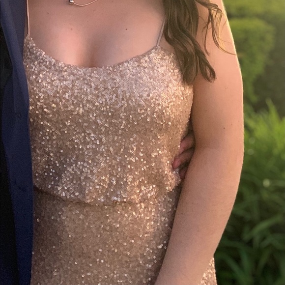 Rose Gold Long Dress - Picture 6 of 7